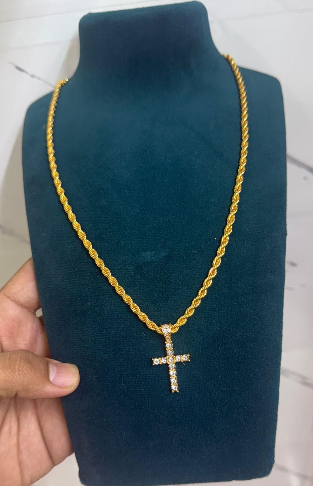 Cross Pendant With Chain